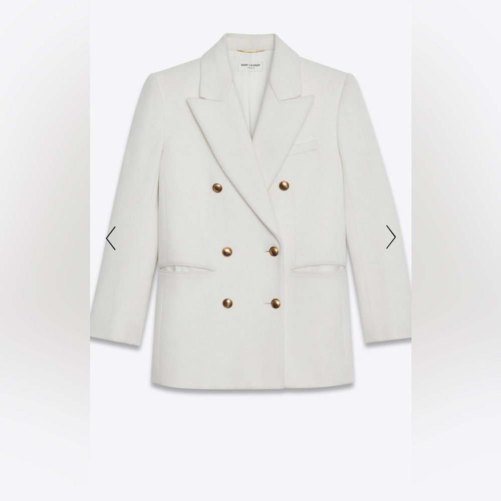 Saint laurent cashmere wool blend blazer